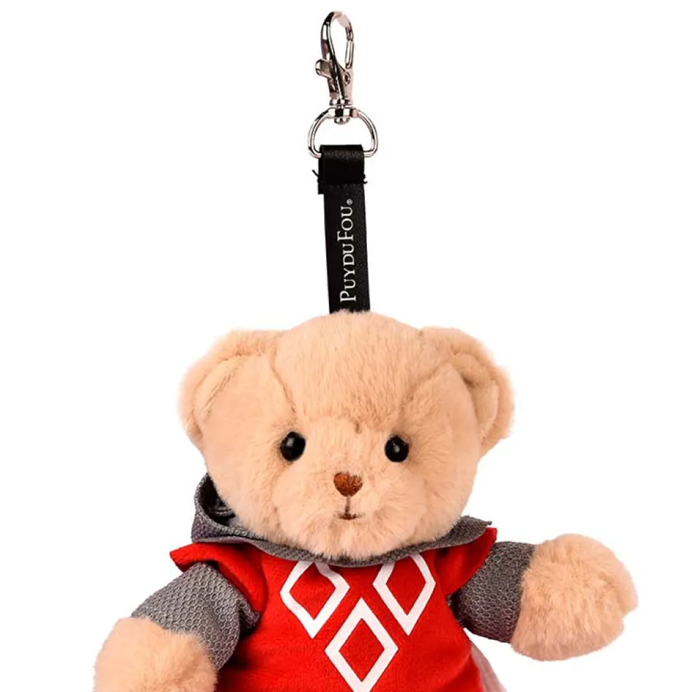 Peluche chevalier ours - Puy du Fou - Porte cle 15 cm
