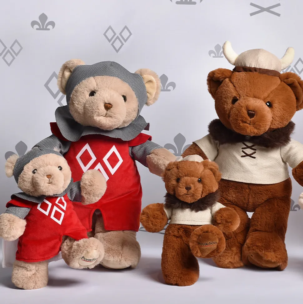 Peluche chevalier ours - Puy du Fou - Porte cle 15 cm