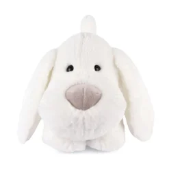 Peluche Chien Blanc - 40 cm - Les Allongés Stretch