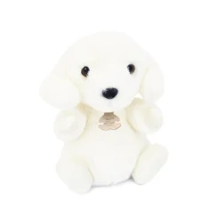 Peluche chien blanc - 20cm