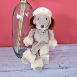 Peluche chien Caniche 30 cm - Les Ébouriffés