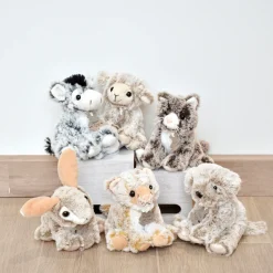 Peluche Chien Marron - 15 cm