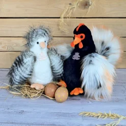 Peluche coq 