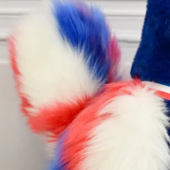 Peluche coq bleu marine - 24 cm - Fabriqué en France