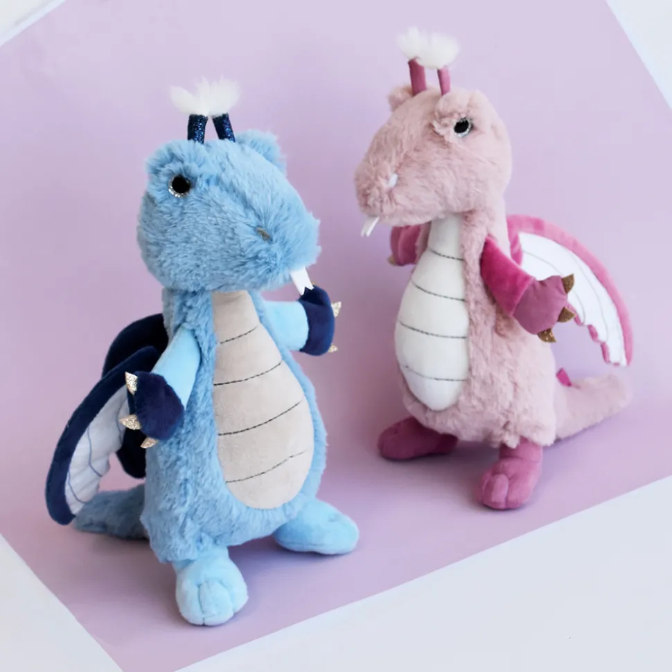 Peluche Dragon Rose - 30 cm