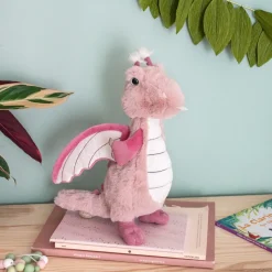 Peluche Dragon Rose - 30 cm