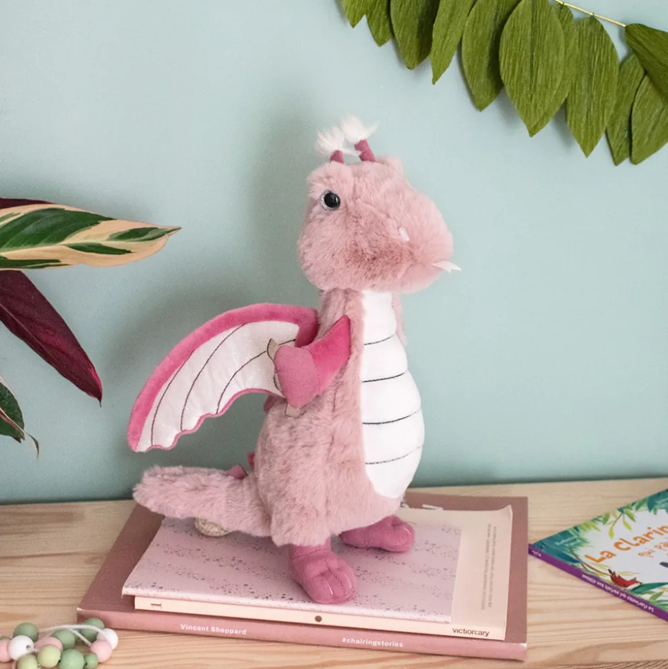 Peluche Dragon Rose - 30 cm