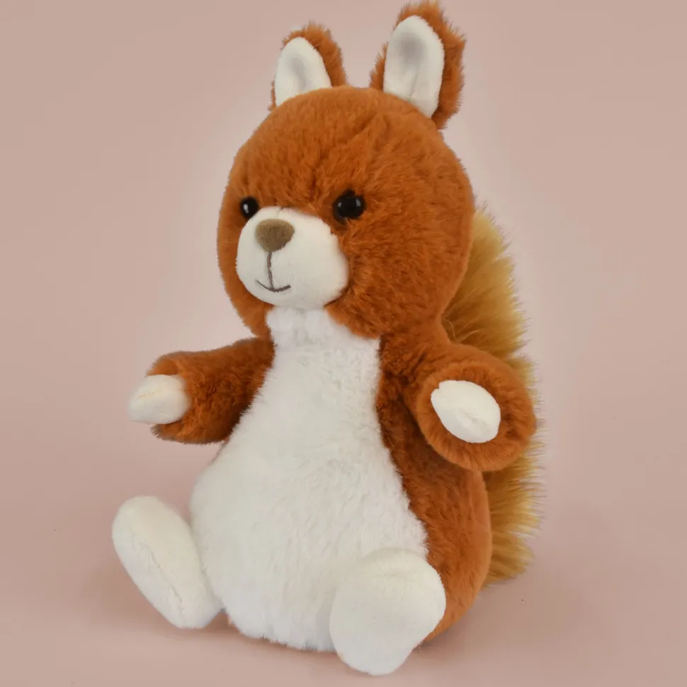 Peluche Ecureuil marron roux - 20 cm