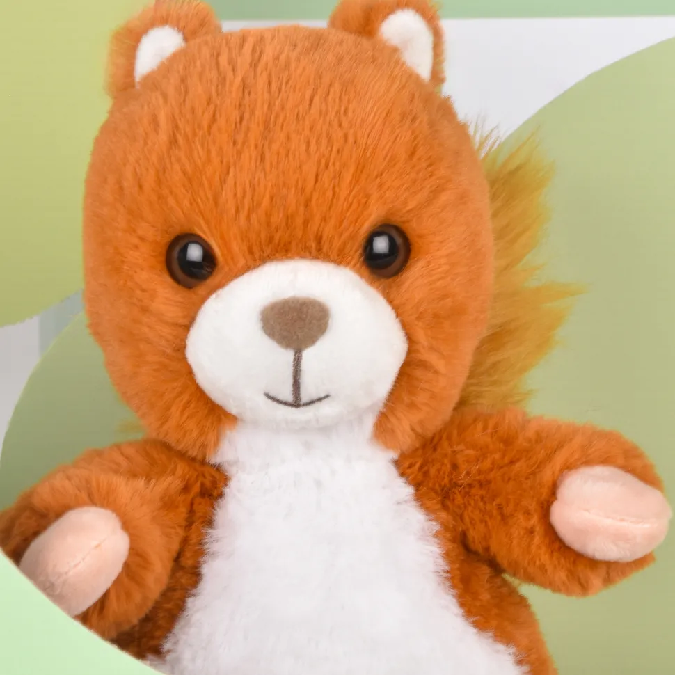 Peluche Ecureuil marron roux - 20 cm