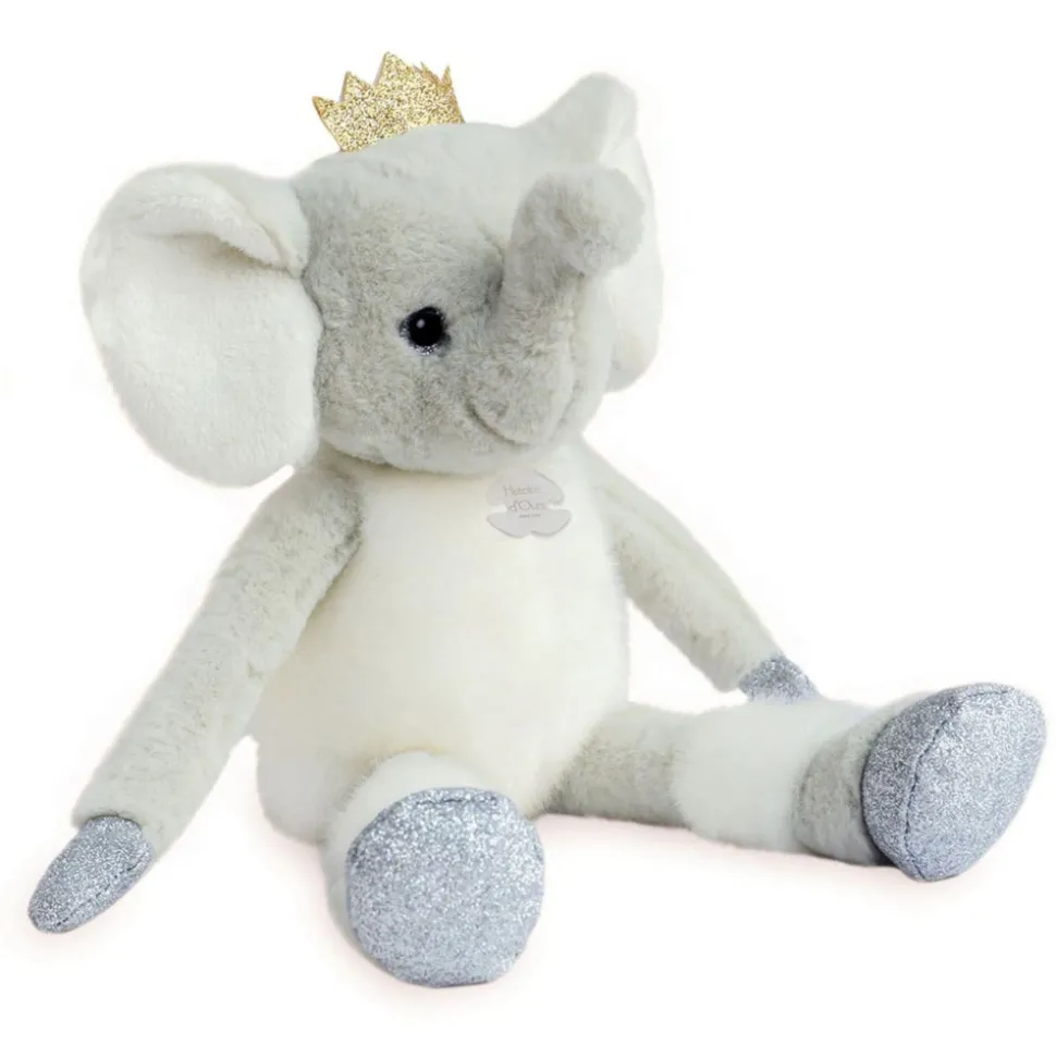 Peluche Eléphant Gris - 35 cm