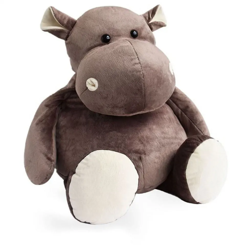 Peluche géante Hippopotame Marron - 120 cm