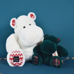 Peluche Hippo Vert sapin - 25 cm