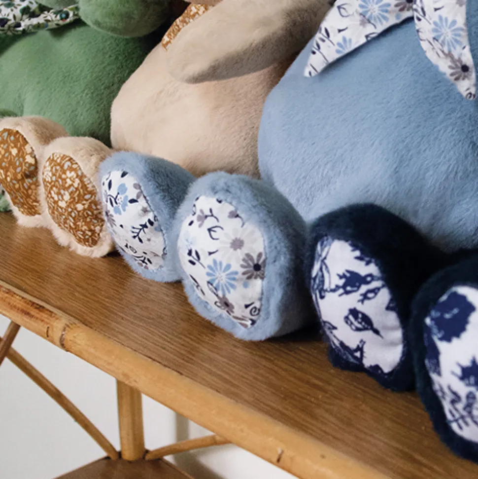 Peluche Hippopotame Bleu marine Bandana - 22 cm