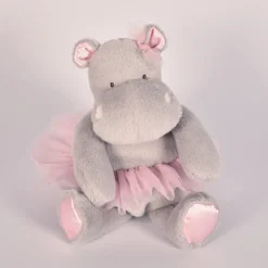 Peluche Hippopotame Gris Tutu - 22 cm