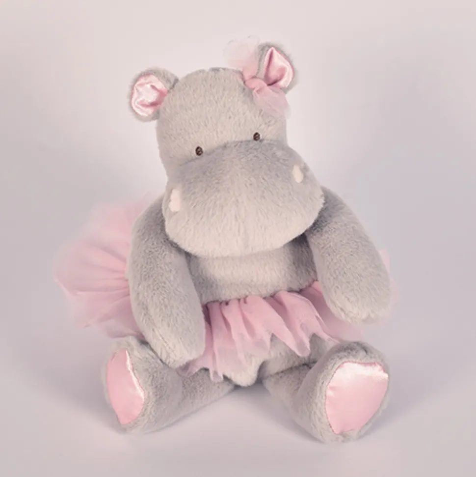 Peluche Hippopotame Gris Tutu - 22 cm