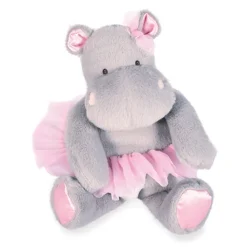 Peluche Hippopotame Gris Tutu - 22 cm
