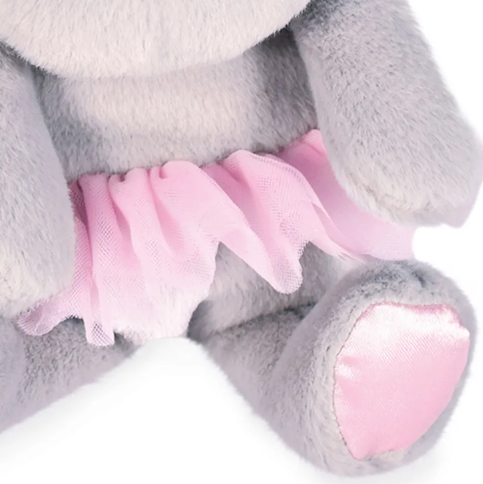 Peluche Hippopotame Gris Tutu - 22 cm