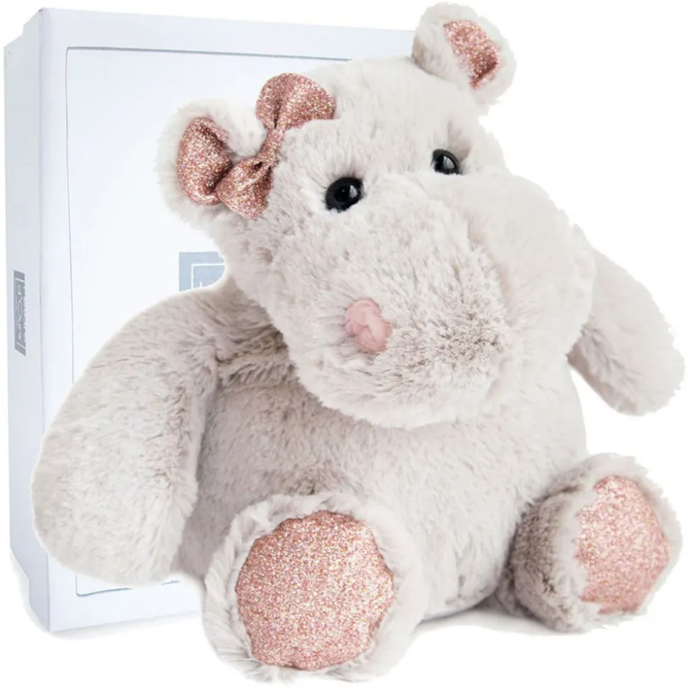 Peluche Hippopotame Gris - 25 cm