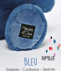 Peluche Hippopotame HIP'BLUE 25 cm
