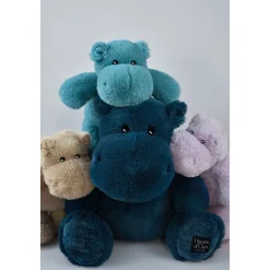 Peluche Hippopotame HIP'COOL Beige - 25 cm