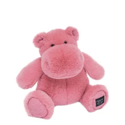 Peluche hippopotame HIP'FUN Rose- Lait grenadine - 25 cm