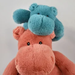 Peluche Hippopotame HIP'HUG Terracota - 40 cm