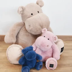 Peluche Hippopotame HIP'PIE - Rose poudré - 40 cm