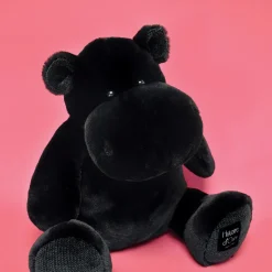 Peluche Hippopotame HIP'STAR Noir - 40 cm