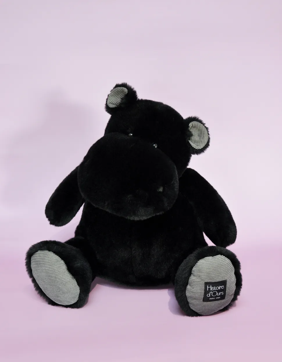 Peluche Hippopotame HIP'STAR Noir - 40 cm