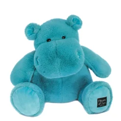 Peluche Hippopotame HIP'UNITED Vert émeraude - 40 cm