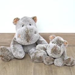 Peluche Hippopotame Marron - 25 cm
