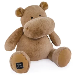 Peluche Hippopotame marron - chocolat chaud - 85cm