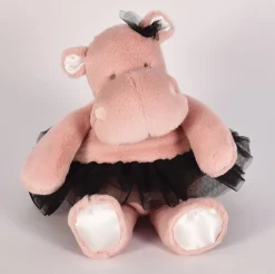 Peluche hippopotame Rose Tutu- 22 cm