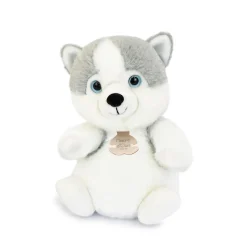 Peluche husky assis - 20 cm