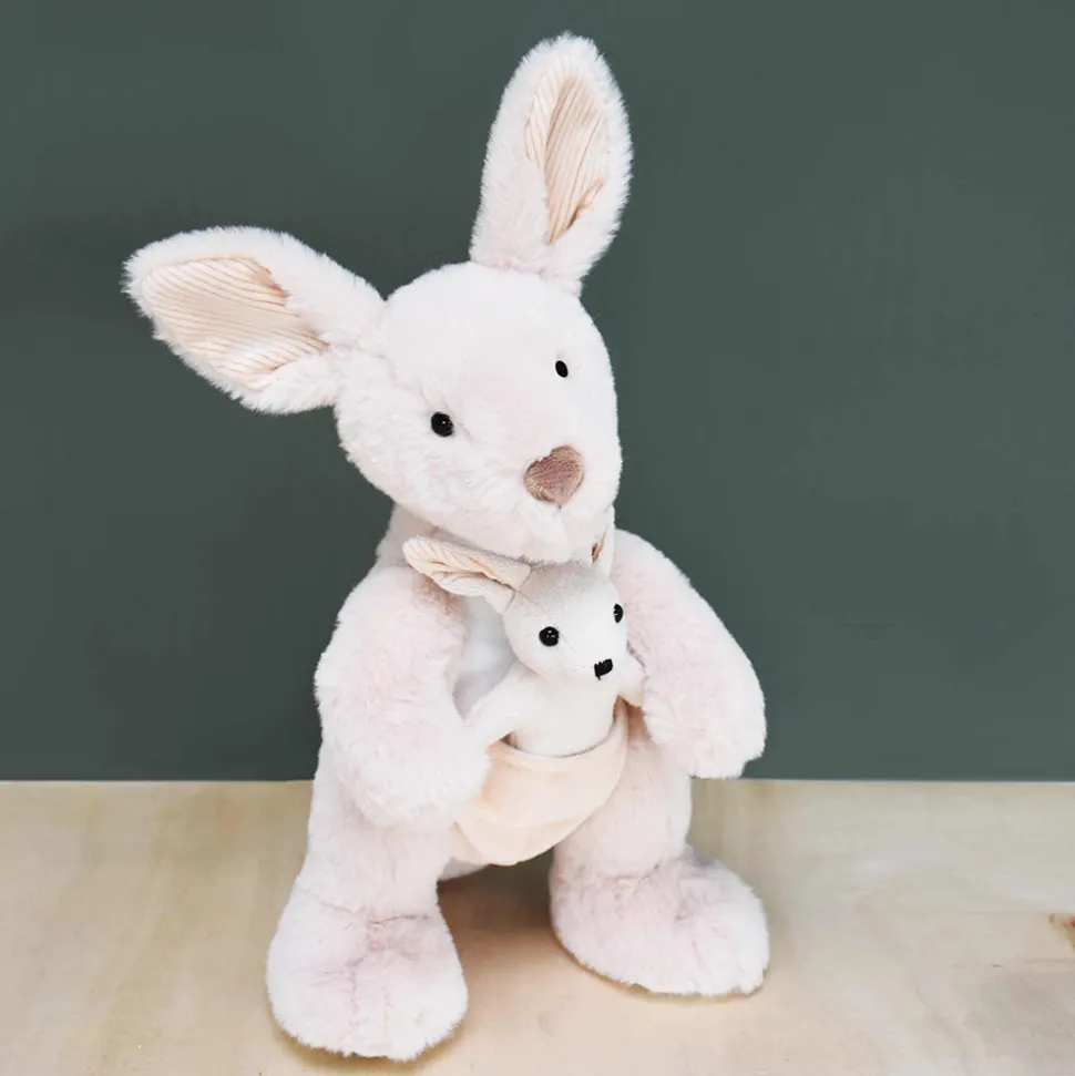 Peluche Kangourou Beige - 30 cm