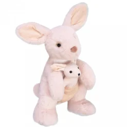 Peluche Kangourou Beige - 30 cm