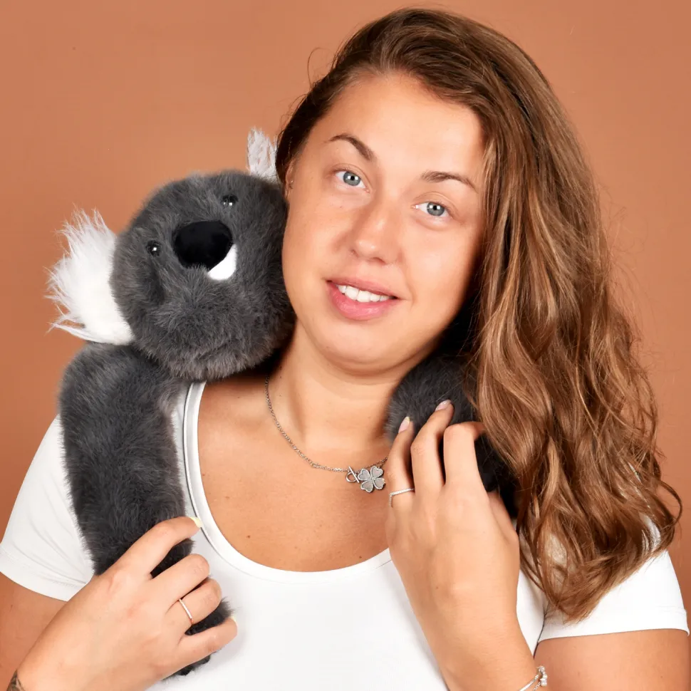 Peluche Koala gris lesté - 40 cm - Podcoll