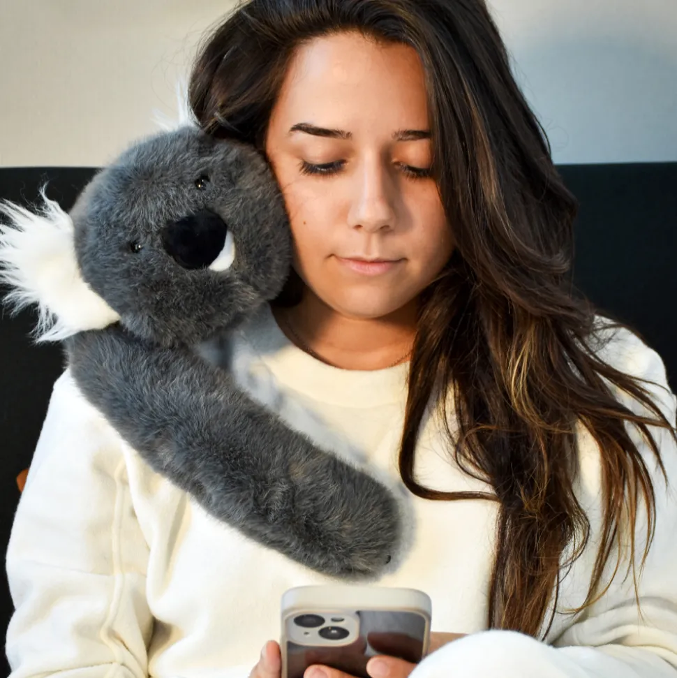 Peluche Koala gris lesté - 40 cm - Podcoll