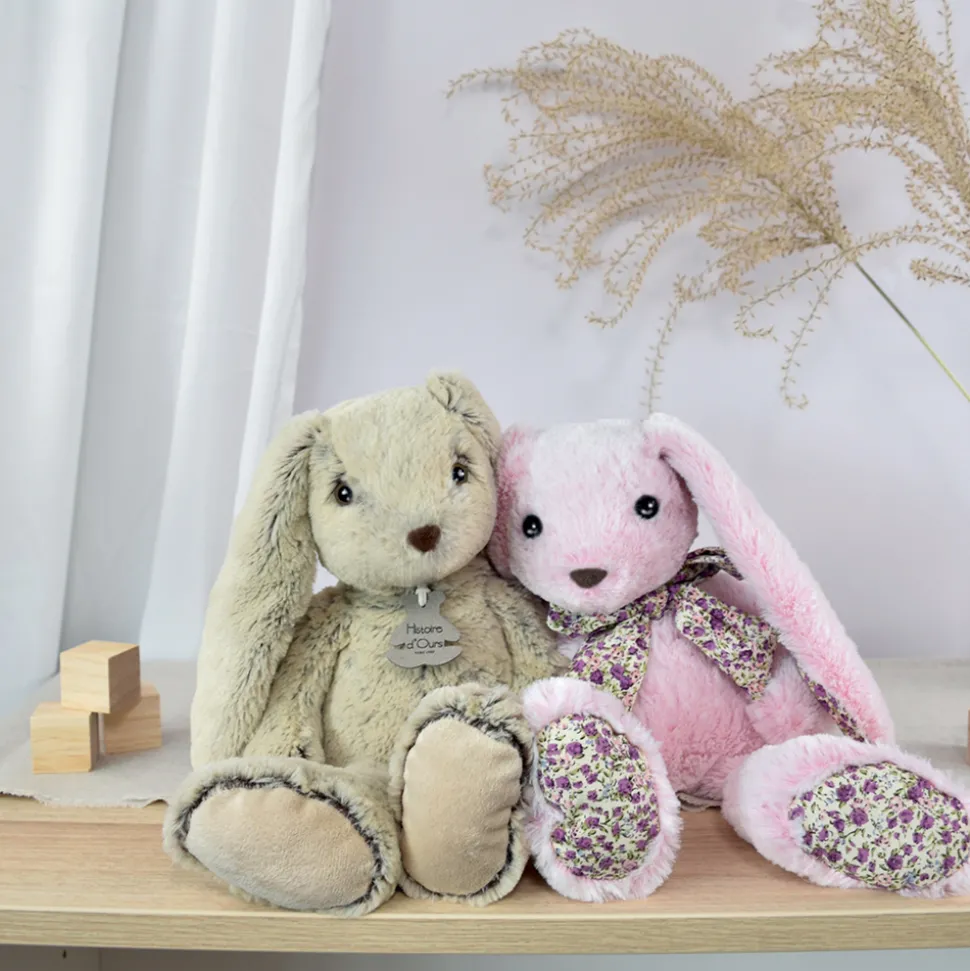 Peluche Lapin Beige - 40 cm