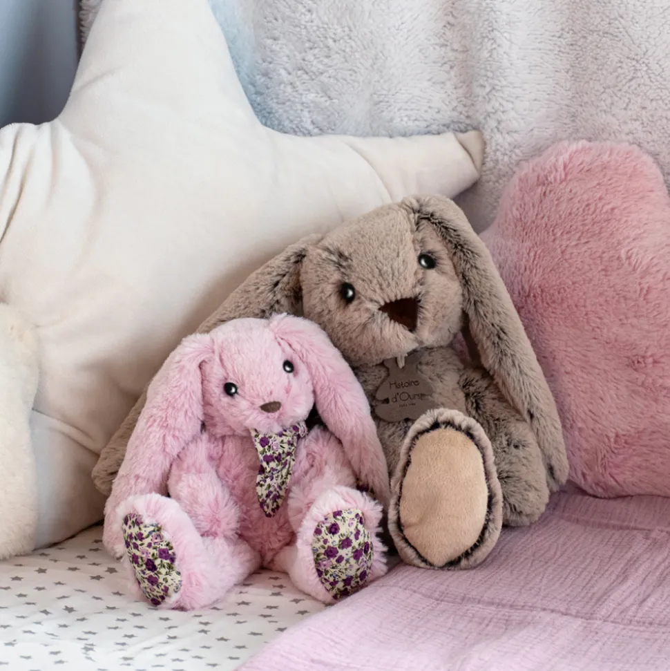 Peluche Lapin Beige - 40 cm