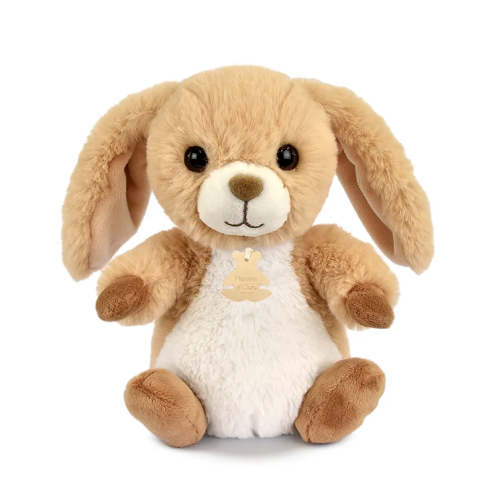 Peluche lapin beige - 20 cm