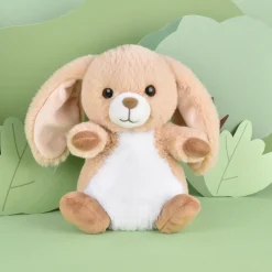 Peluche lapin beige - 20 cm