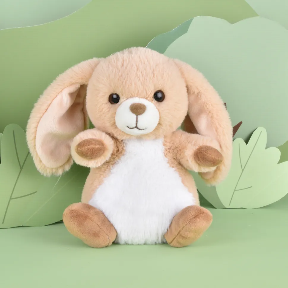 Peluche lapin beige - 20 cm