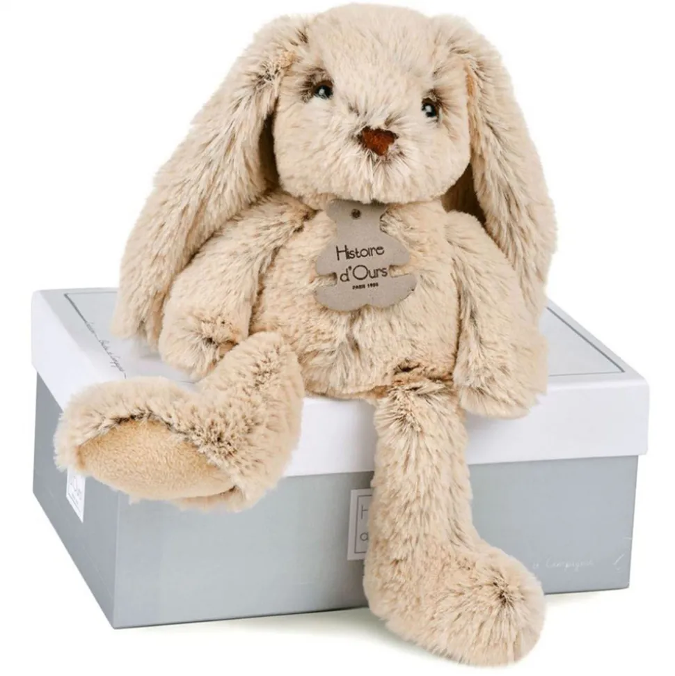 Peluche Lapin Beige - 25 cm