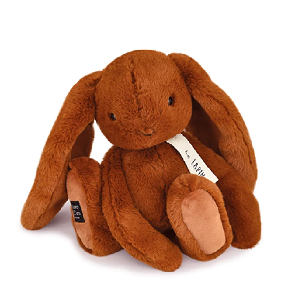Peluche lapin marron capuccino - LE LAPIN - 32 cm