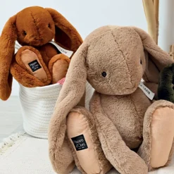 Peluche lapin marron capuccino - LE LAPIN - 32 cm