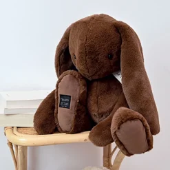 Peluche lapin marron foncé - Café - LE LAPIN - 50 cm