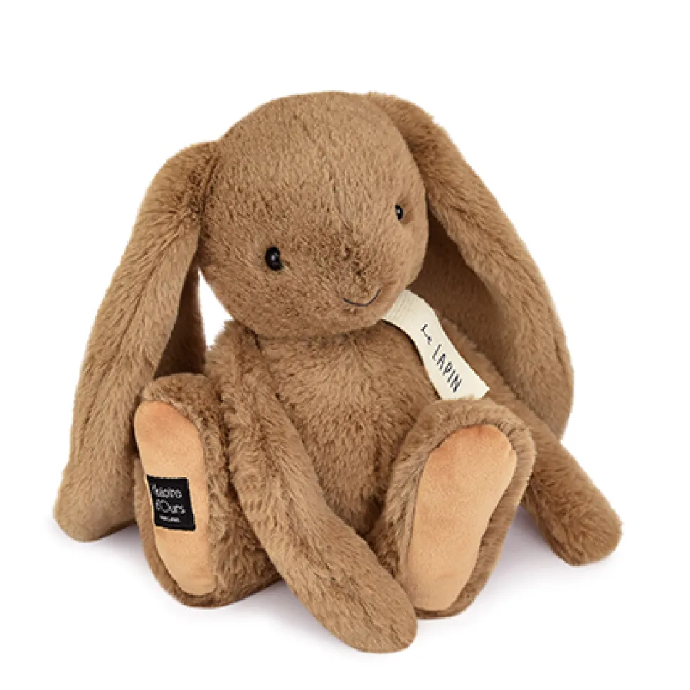 Peluche lapin marron Noisette - LE LAPIN - 32 cm