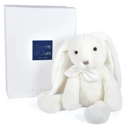 Peluche lapin Preppy Chics - Blanc - 40cm