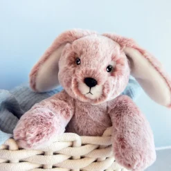 Peluche Lapin Rose - 25 cm